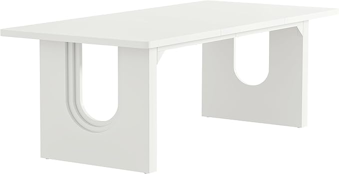 Tribesigns Modern Executive Desk, 70.9" Large Office Computer Desk, Conference Table Meeting Room Table, Simple White Workstation Business Furniture for Home Office