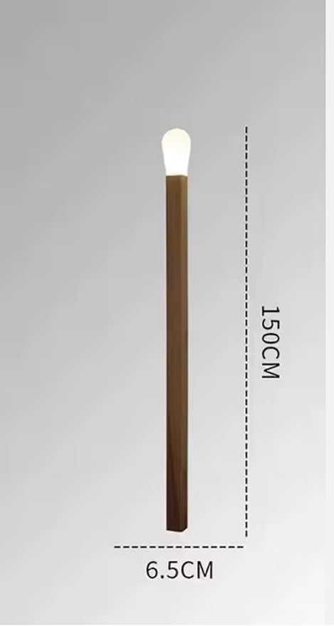 Sparkle LED Floor Lamp | Real Wood & PVC Design | 3000K Warm Glow | E12/E26 Bulb Compatible | Modern & Rustic Living Room Bedroom Office Lighting | Minimal Assembly