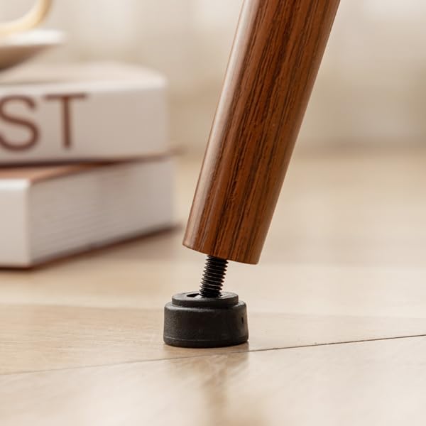 Dining Room Chairs,Mid Century Modern Kitchen Chairs,Upholstered Faux Leather Chairs,Metal Legs Wooden Desk Chairs,Armless and No Wheels for Kitchen Dining Living Room,Black,1PCS