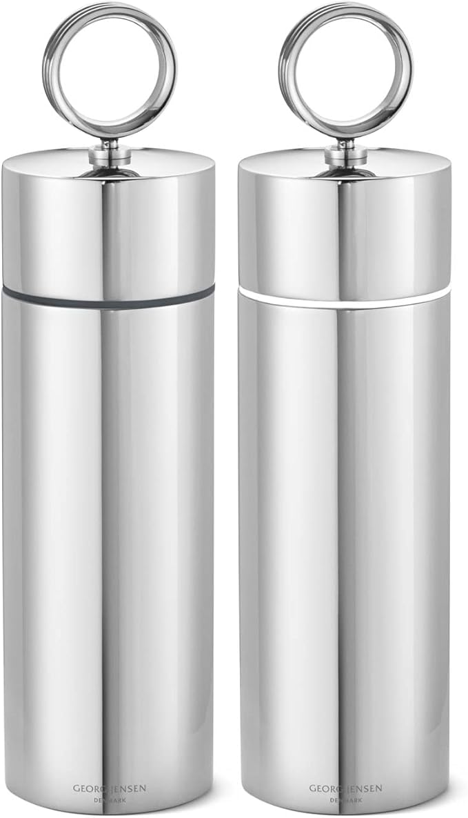 Georg Jensen Bernadotte Salt and Pepper Grinder Set