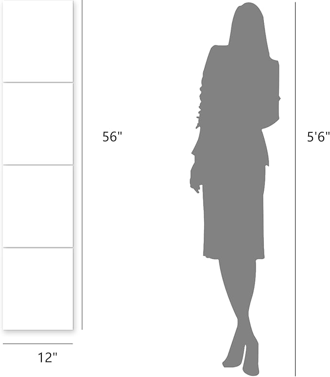 Home Gym Wall Mirror, 14"x12"x4PCS Full Length Home Gym Workout Mirror for Garage, Bedroom, Living Room, Over The Door