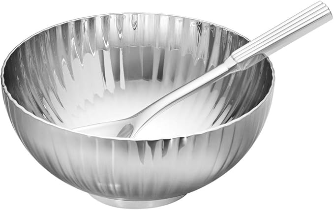 Georg Jensen Bernadotte Salt Cellar and Spoon
