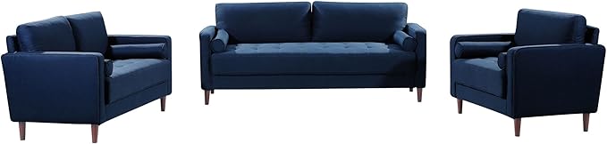 Lifestyle Solutions Lexington Armchair, Navy Blue