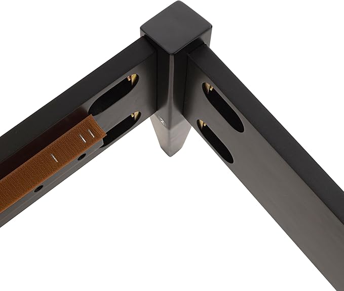 Bme Dinkee King Platform Bed Frame Wood 15 Inch - Solid Wood Bed Frame - Modern & Minimalist Style - 12 Strong Wood Slat Support - Easy Assembly - No Box Spring Needed - Black