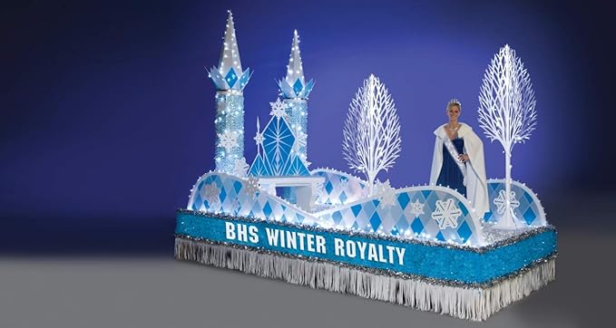 TCDesignerProducts Silver Metallic Twist Garland - 4" x 25' roll, Parade Float Decorations for Trailer Or Golf Cart, Metallic Tinsel Garland, Christmas Garland Décor for Home and Party