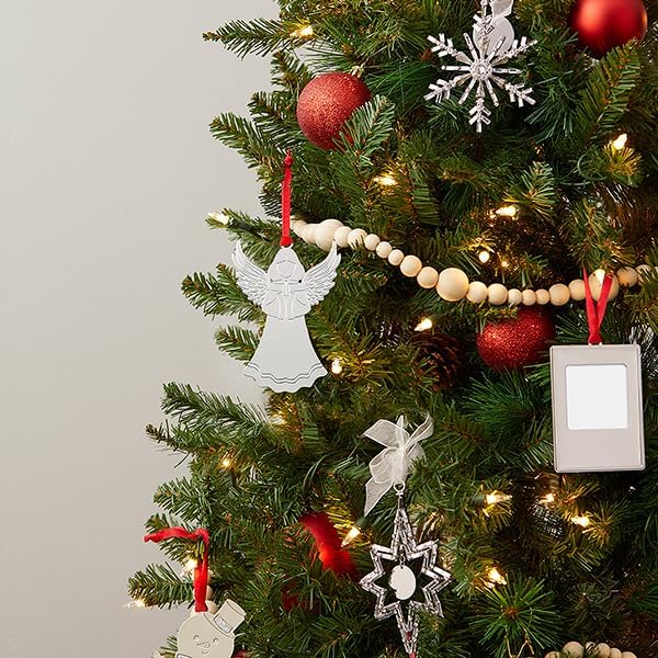 THINGS REMEMBERED Personalized Silver Tone Angel Christmas Ornament (Free Customization)