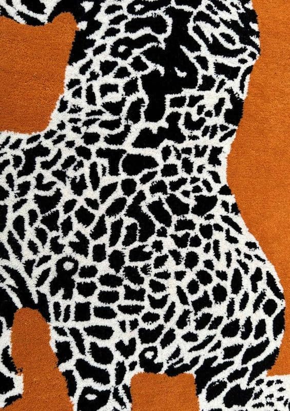 Hand Tufted Modern & Unique Animal Rugs 100% Wool, Soft and Durable Rugs for Your Living Room, Bedroom,Hall Or Any Room (Multi Colour B1, 9 X 12 Feet)