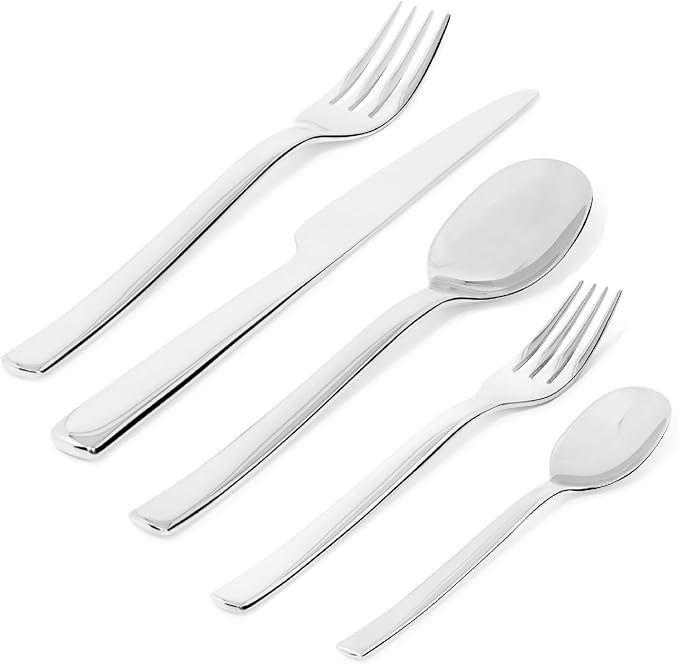 Alessi | Ovale REB09S5 - Design Cutlery Set, 5 Pieces, Stainless Steel