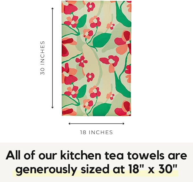 Modern Style Premium Kitchen Tea Towel Super Absorbent Fast Drying Microfiber Aloha
