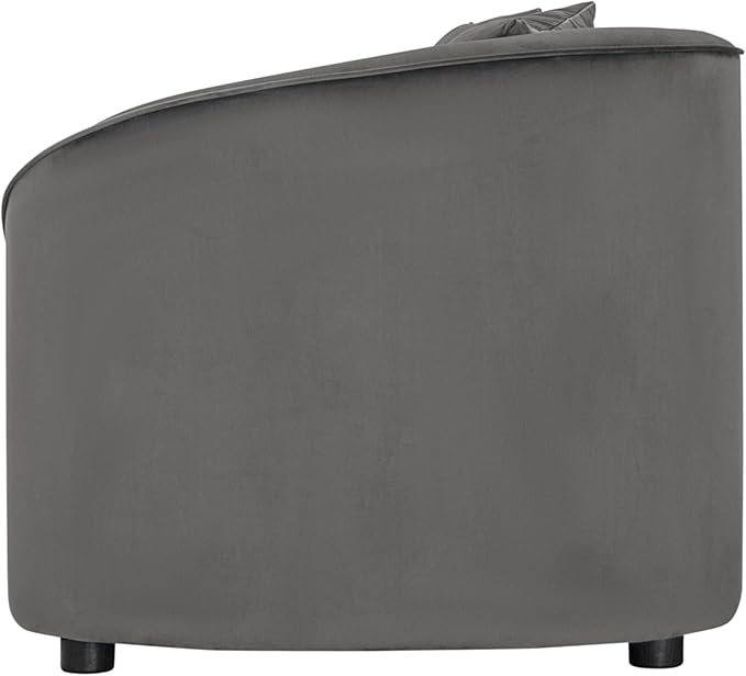 Christopher Knight Home 87.50" Curved Oversized 2 Seater Sofa, Upholstered Couch Chair, Soft Seating, Cozy Loveseat with Armrest, Reading Sofas for Living Room, Home Rest, Grey