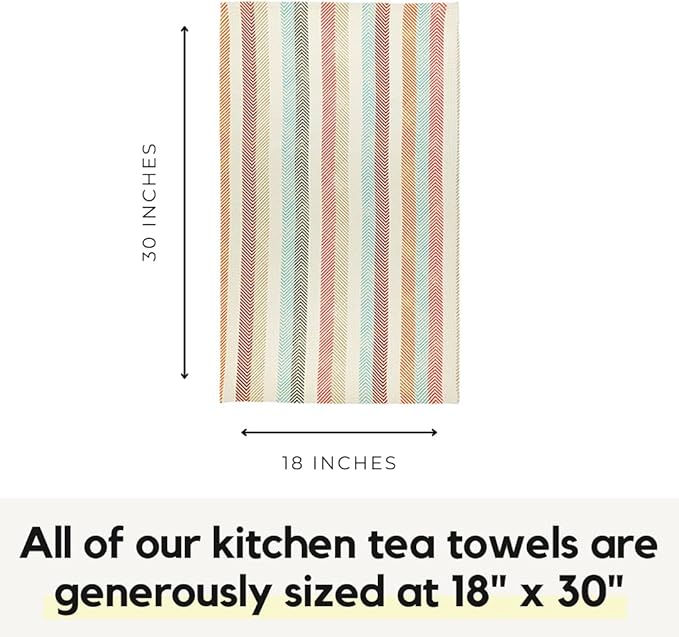 Modern Style Premium Kitchen Tea Towel Super Absorbent Fast Drying Microfiber Zig and Zag