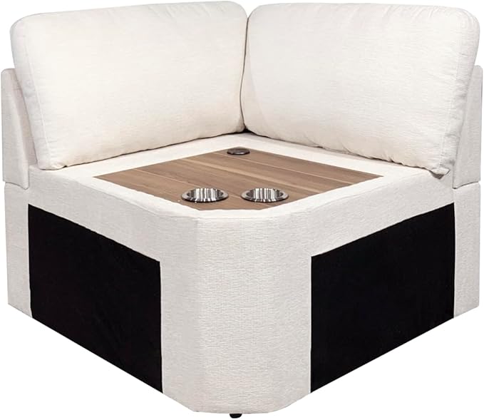 Convertible Sectional Sofa 8 Seat Modular L Shaped Couch, Beige