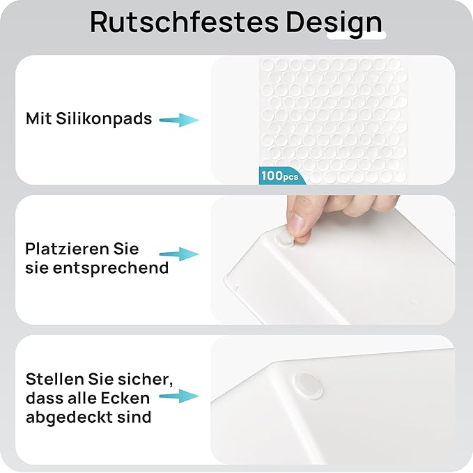 Vtopmart 25 PCS Plastic Drawer Organizers Set, 4-Size Versatile Bathroom and Vanity Drawer Organizer, Storage Bins for Makeup, Bedroom, Kitchen Gadgets Utensils and Office