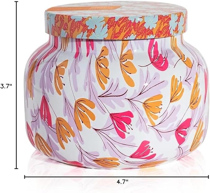 Capri Blue Scented Candles - Pattern Play Glass Jar Candles - Long Lasting Soy Wax Blend - Luxury Home Decor - Notes of Pineapple, Lemon Flower & Sugarcane - Gifts for Women (Pineapple Flower, 19 oz)