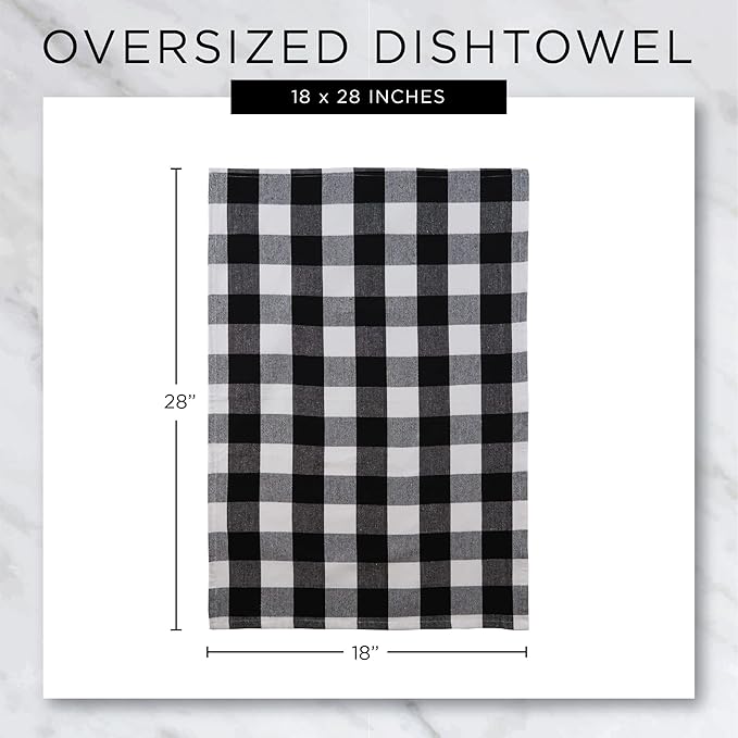 DII Valentine Dish Towels Set of 3 Cat Love Decorative Kitchen Towels 18x28