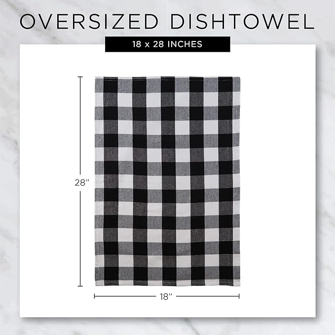 DII Valentine Kitchen Dish Towels Set of 2 Decorative Tea Towels 18x28 Hearts Collage