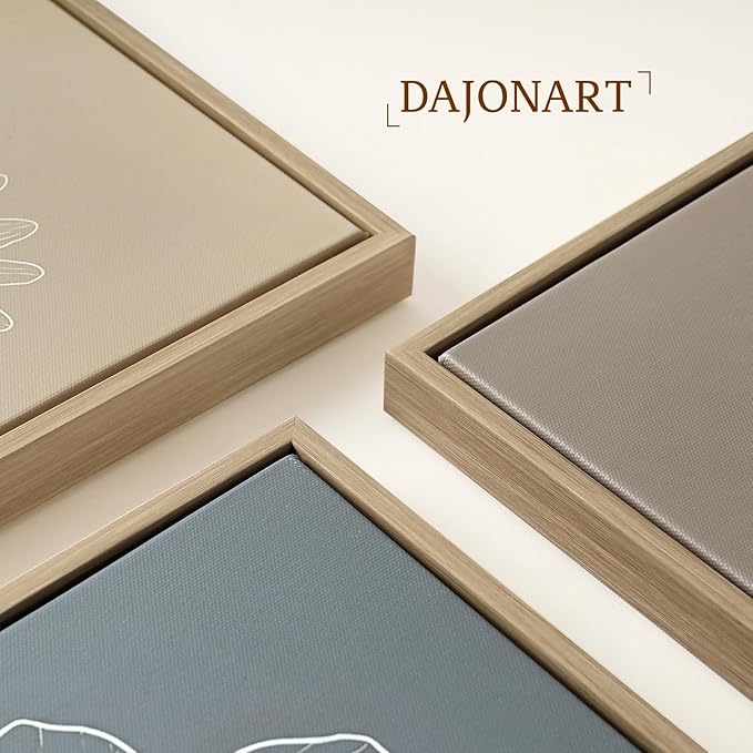 DAJONART Boho Neutral Botanical Wall Art Set of 4,Terracotta & Sage Green Abstract Prints Framed Canvas for Boho, Japandi, and Earth Tone Home Decor, Abstract Earth-Tone Botanical Canvas Art,11x14 in