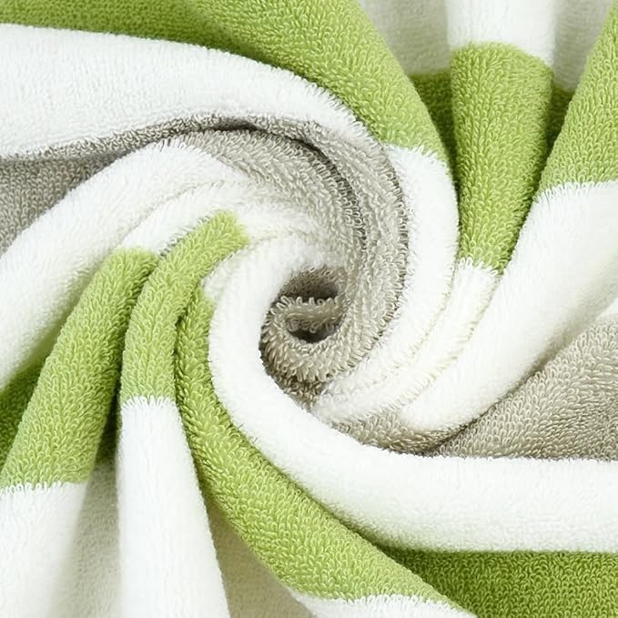 Jacquotha Stripe Shower Towels 2 Pack, Super Absorbent Quick Dry Bathroom Towels for Daily Use, Large Bath Towels