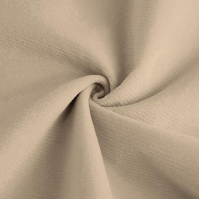 SoarFlash Velvet Sectional Sofa Ottoman, Brown