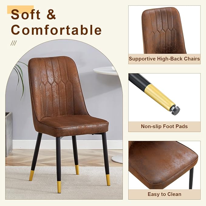 Dining Table Set for 8 - Large 78.7" Rectangular Kitchen Table Set for 8 with Cushioned Chairs,Modern Mid-Century Wood Dining Room Table for 8 Ideal for Kitchen & Gatherings