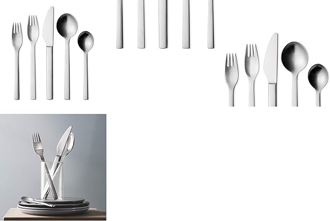 Georg Jensen New York 5-Piece Stainless Steel Flatware, 18/8, Utensil