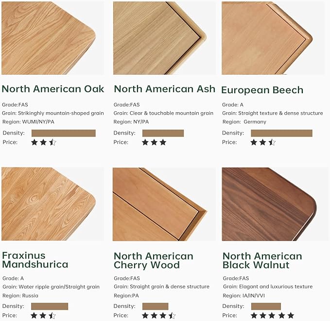 Oak Dining Chairs, Kitchen Chairs, 100% Solid Wood Modern Dinner Chair with Curved Backrest, Dining Room Chair for Kitchen, Living Room, Study (2PK, Cream White)