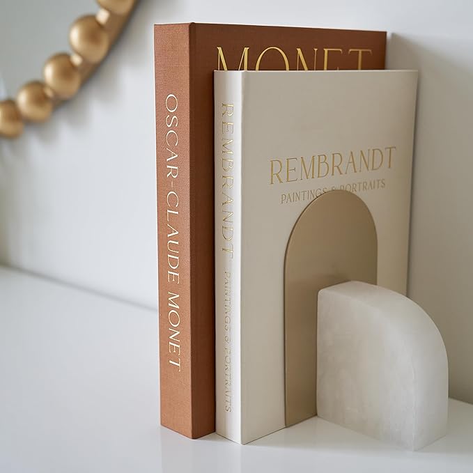 Beautiful Decorative Books - Set of 2 Linen Boxes Enhance Your Table, Bookshelf or Mantel Decor - Aesthetic Fake/Faux Books for Modern Home Decoration, Photo Storage and as a Keepsake Box