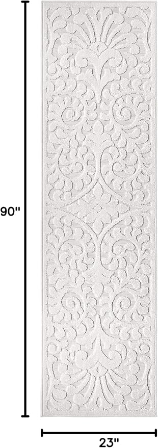 My Texas House Bluebonnets Runner Rug 1.11x7.6 Indoor Outdoor, Natural
