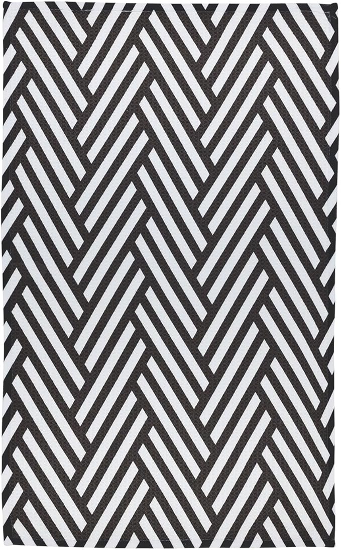 Modern Style Premium Kitchen Tea Towel Super Absorbent Fast Drying Microfiber Modern Herringbone