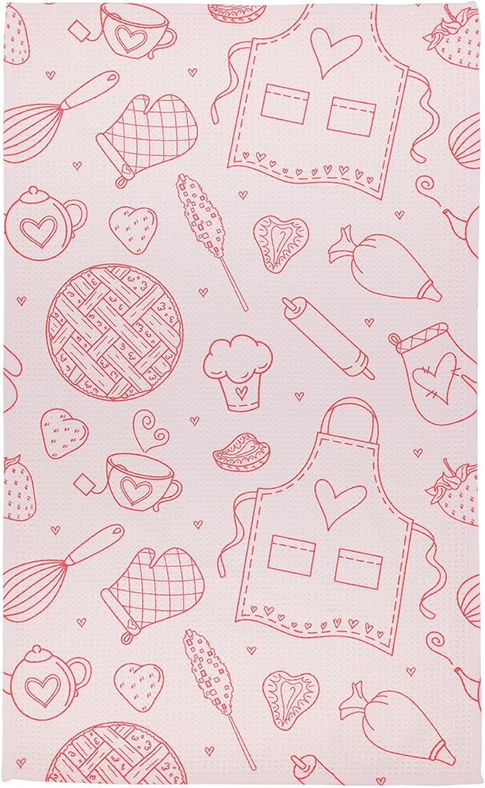 Modern Style Premium Kitchen Tea Towel Super Absorbent Fast Drying Microfiber Baking Bliss