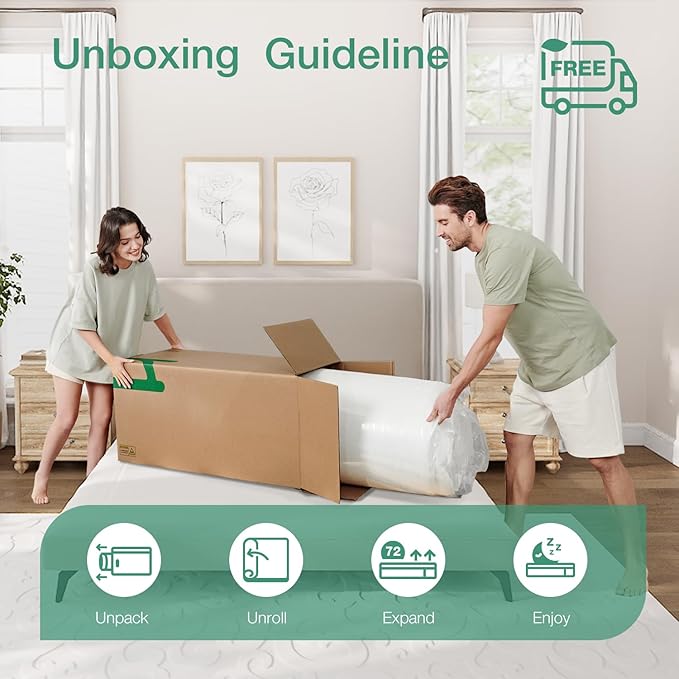 Novilla Mattress XL Twin Size,12 Inch Gel Memory Foam Mattress in a Box for Cool Night & Motion Isolation,Medium Firm Feel, Bliss