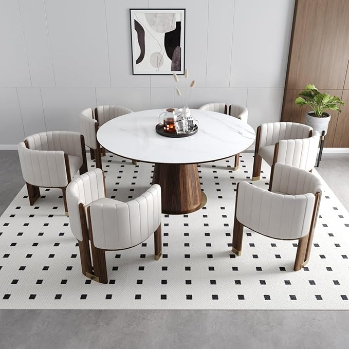Velvet Fluted Accent Chair for Living Room with Wood Frame, High Resilience Foam, Elegant Modern Armchair (White)