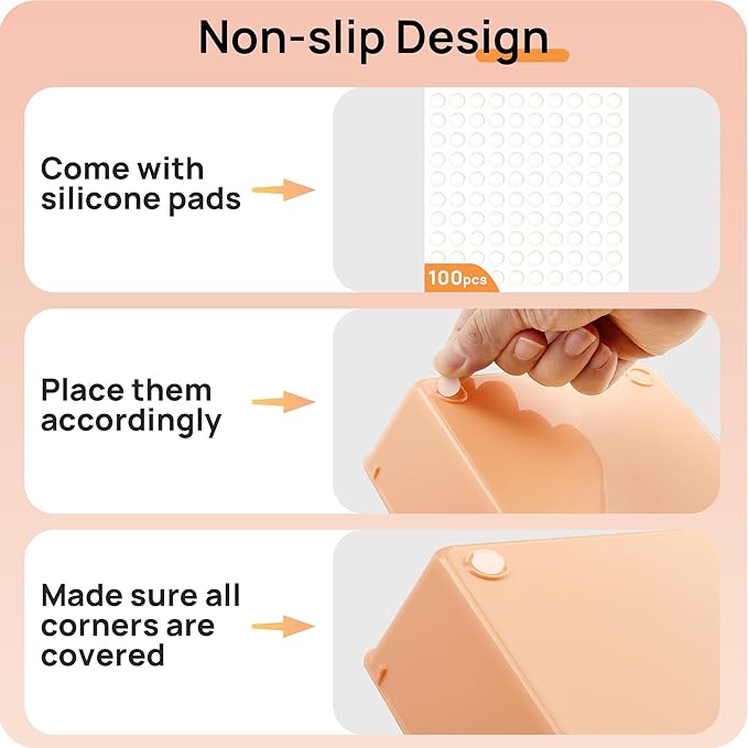 Vtopmart 25 PCS Plastic Drawer Organizers Set, 4-Size Versatile Bathroom and Vanity Drawer Organizer, Storage Bins for Makeup, Bedroom, Kitchen Gadgets Utensils and Office