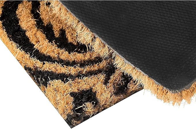 Juvale Ouija Board Front Door Mat - Brown Spooky & Funny Welcome Mat for Porch, Patio, and Entryways, (30 x 17 in) (Weather-Resistant)