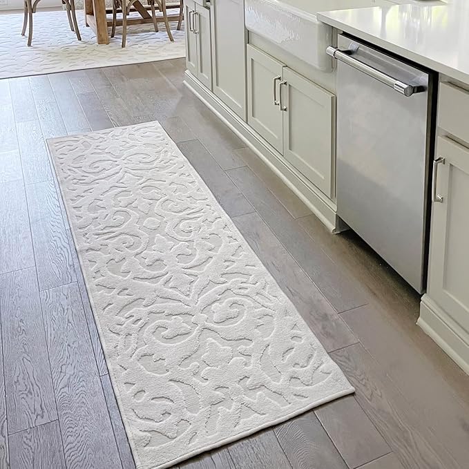My Texas House Lady Bird Area Rug 1.11x7.6 Indoor Outdoor, Natural