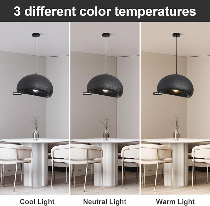 19.7in Wabi Sabi Pendant Lights Kitchen Island Lighting Fixture Ceiling Mount Black Modern Japanese Lamp Japandi Chandelier for Dining Living Room Hallway Bedroom Restaurant Hanging Lamp