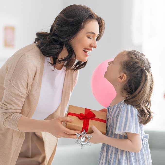Thank You Teacher Christmas Ornament, Teacher Ornament 2025 for Kindergarten Teachers Gift, Metal Christmas 2025 Snowflake Hanging Ornaments for Teachers