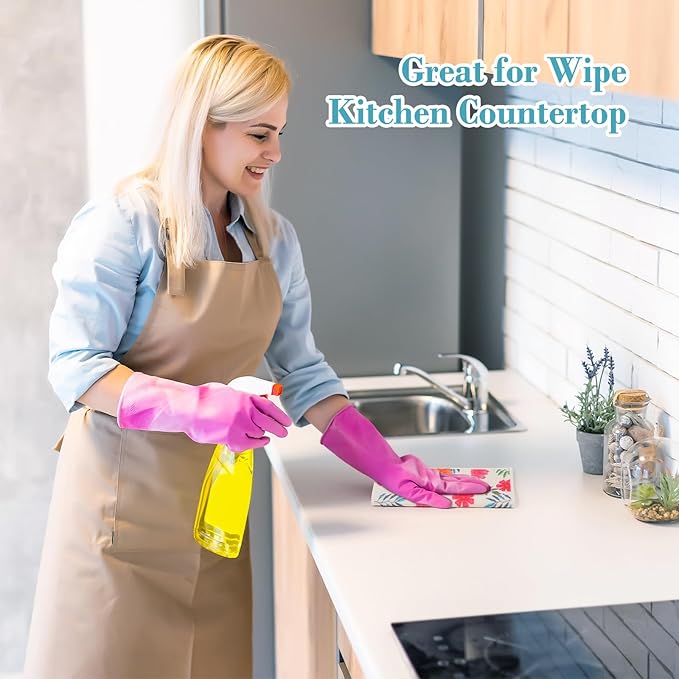 Lucomb Swedish Dishcloths 8 Pack Reusable Eco Friendly Biodegradable Cleaning Rags for Kitchen Dishes Home Office