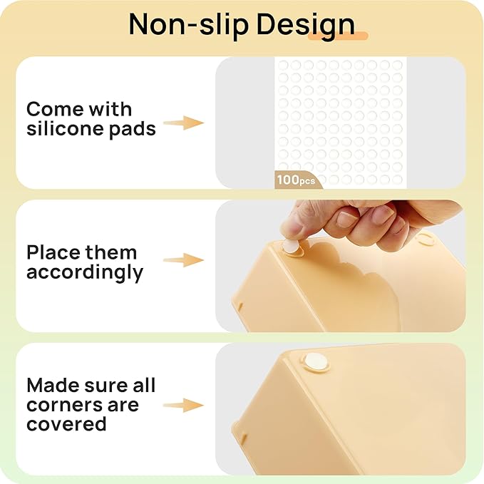 Vtopmart 25 PCS Plastic Drawer Organizers Set, 4-Size Versatile Bathroom and Vanity Drawer Organizer, Storage Bins for Makeup, Bedroom, Kitchen Gadgets Utensils and Office