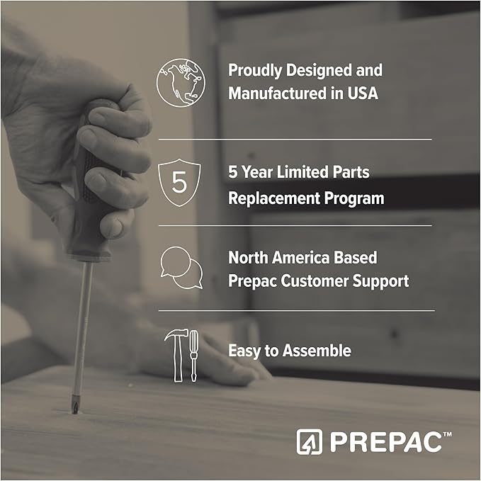 Prepac Ark 78" Tall 5-Tier Arched Bookcase, Black Oak with Oak Finish Interior, Modern Storage Accent Bookshelf with 3 Adjustable Shelves for Home, Office, Living Room, Bedroom