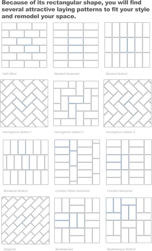 AULIGET 3" x 6" Subway Tile Peel and Stick Backsplash, Thick PVC Stick on Wall Tiles (4, Grey Marble)