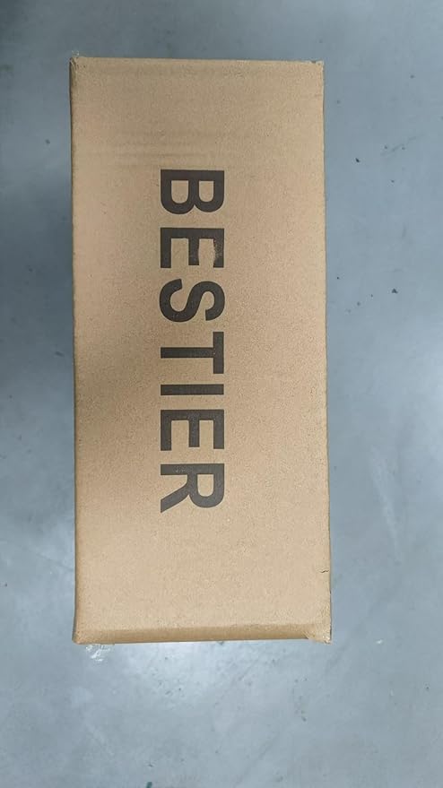 Bestier Black Modern Pendant Chandelier Crystal Raindrop Lighting Ceiling Light Fixture Lamp for Dining Room Bathroom Bedroom Livingroom entryway 1 E26 Bulbs Required D13 in x H16 in