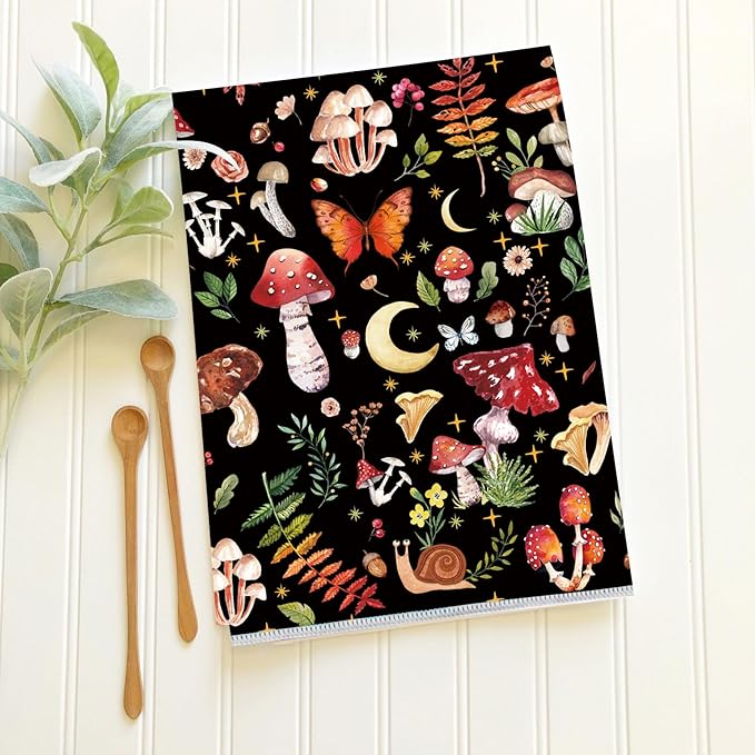 Mushroom Kitchen Towels Set of 2 Absorbent Tea Towels 24x16 Cooking Baking Home Decoration Tabletop Decor