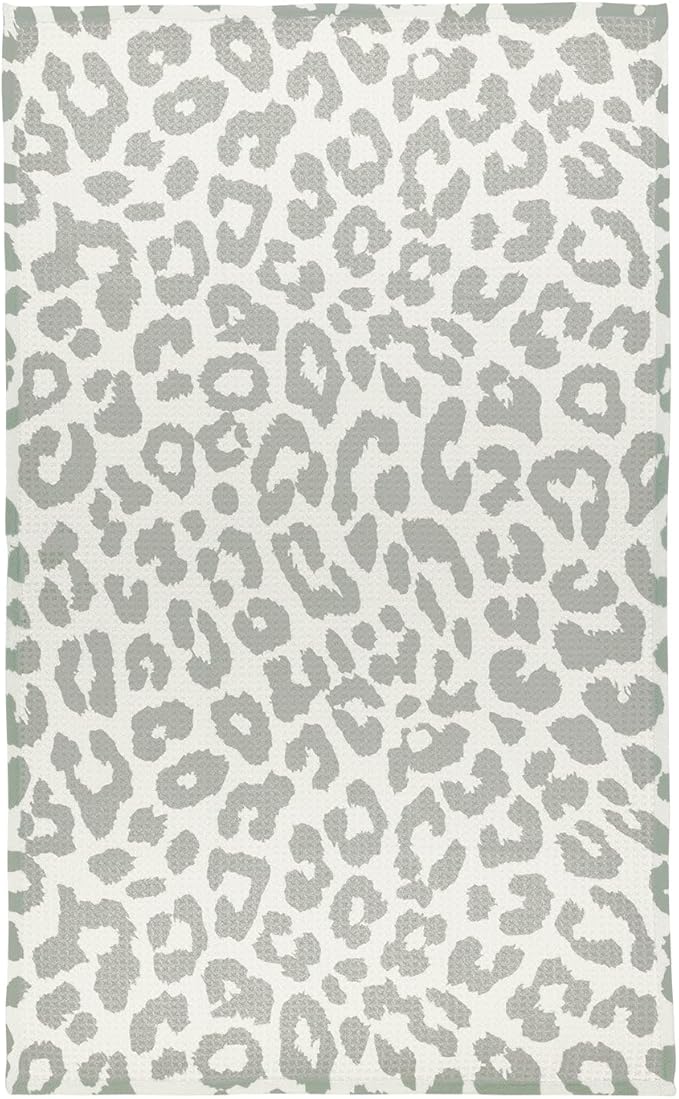 Modern Style Premium Kitchen Tea Towel Super Absorbent Fast Drying Microfiber Snow Leopard
