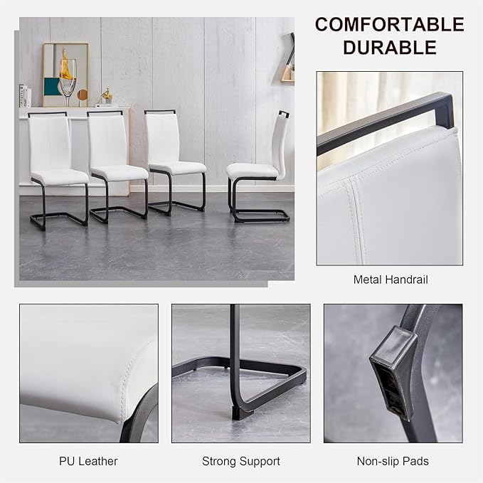 Glass Dining Table Set for 8, 71" Dining Table Set for 8, Dining Room Table and Chairs for Home