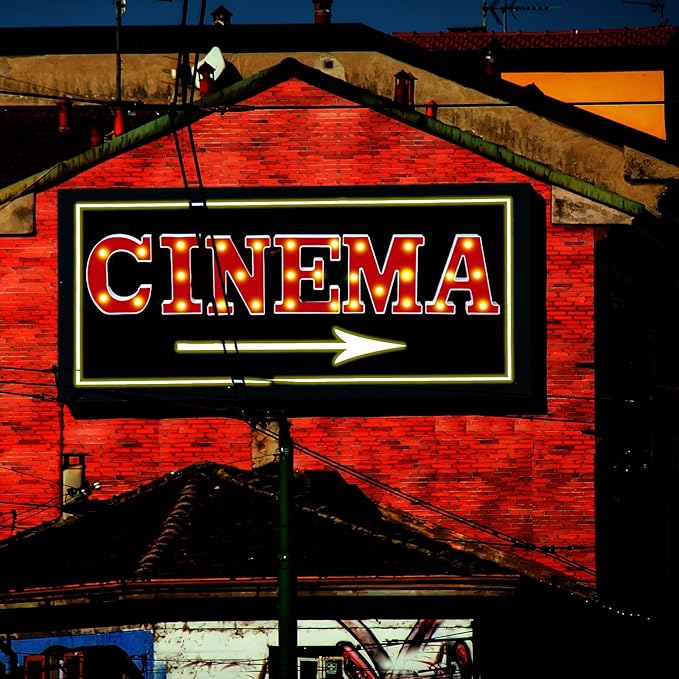 Cinema Light up Letters Sign Party Decorations Battery Powered Marquee Lighted Sign LED Alphabet Letter Lights for Night Party Tabletop Decor Supplies