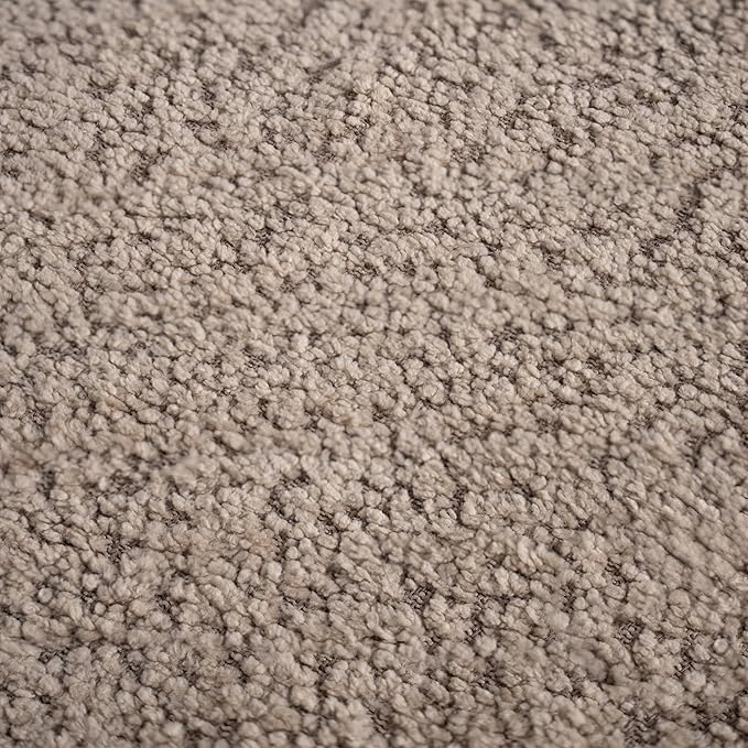 Acanva Modern Curved Sectional Living Room Couch, Minimalist Comfy Boucle Fabric Modular Sofa for Apartment, Home Office, 114" W Right Hand Facing, Light Coffee