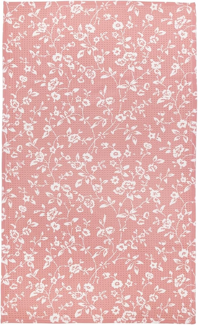 Modern Style Premium Kitchen Tea Towel Super Absorbent Fast Drying Microfiber Whispering Roses