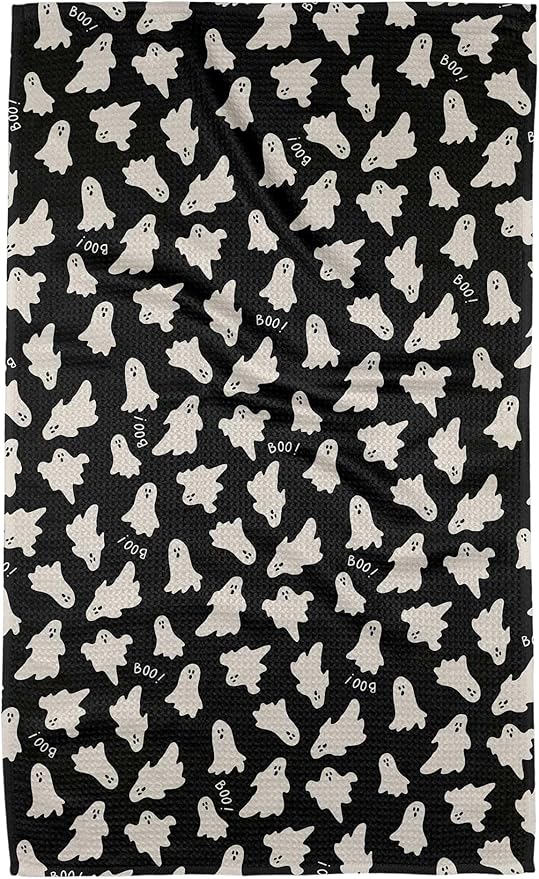 GEOMETRY Halloween Kitchen Towels Quick Dry Microfiber Premium Boo 18x30