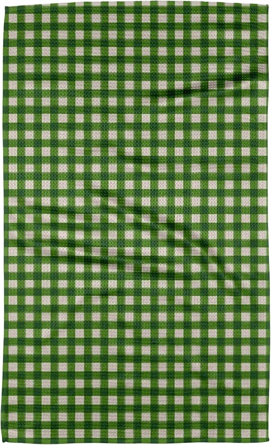 GEOMETRY Christmas Kitchen Towels Quick Dry Microfiber Premium Towel Merry Green 1 Pack
